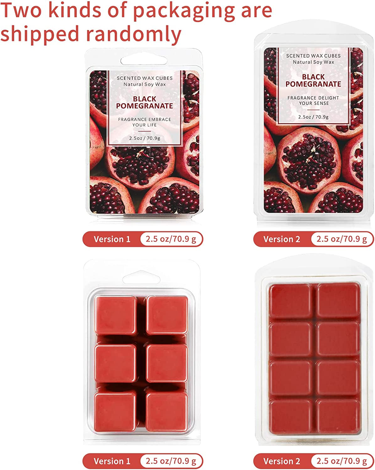 SCENTORINI Scented Wax Melts, Wax Cubes, Scented Soy Wax Melts, 8X2.5 Oz, Pumpkin, Apple & Cinnamon, Winter Cedarwood, Mint & White Jasmine, Coconut & Vanilla, Black Pomegranate, Mediterranean Fig