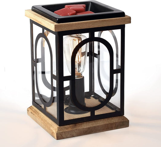 YSONG Electric Wax Melt Warmer,Scentsy Wax Warmer,Wax Warmer for Scented Wax Melts, Metal Wax Burner Fragrance Warmer and Vintage Light Bulbs,Fragrance Candle Warmer for Wedding and Home Decor Gifts Home & Garden > Decor > Home Fragrances > Wax Tarts Quanxing Iron Wood