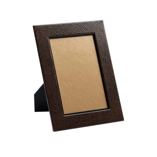 Snakeskin 4" x 6" Picture Frame in Brown & Black - 1 Each