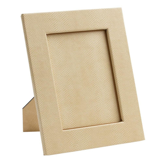 Snakeskin 5" x 7" Picture Frame in Ivory - 1 Each