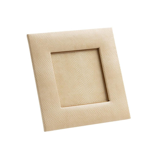 Snakeskin 4" Square Picture Frame in Ivory - 1 Each