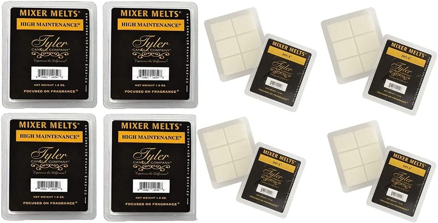 Tyler Candles Mixer Melts - Diva Home & Garden > Decor > Home Fragrances > Wax Tarts Tyler Candles Mixer Melts - Diva (Diva and High Maintenance ( 4 set of each))