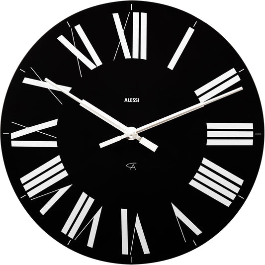 Alessi Firenze Wall Clock Black
