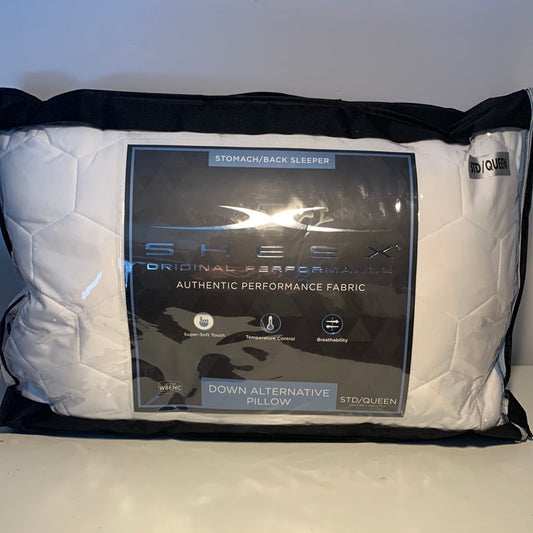 Sheex One Collection Down Alternative Back/stomach Sleeper Standard/queen Bed Pillow Bright White