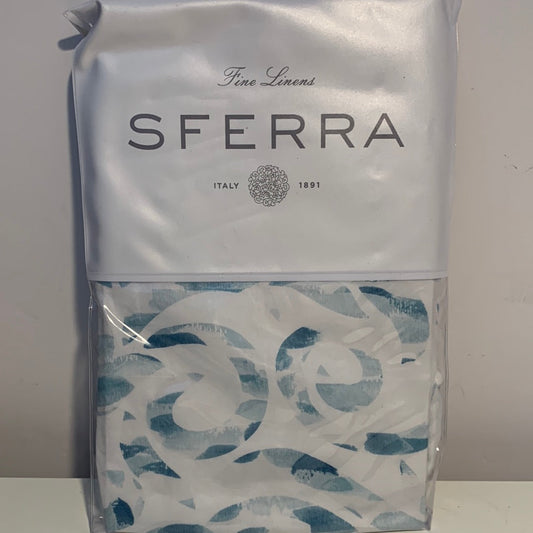SFERRA Azure Standard Sham 12x16 Aquamarine Boudoir