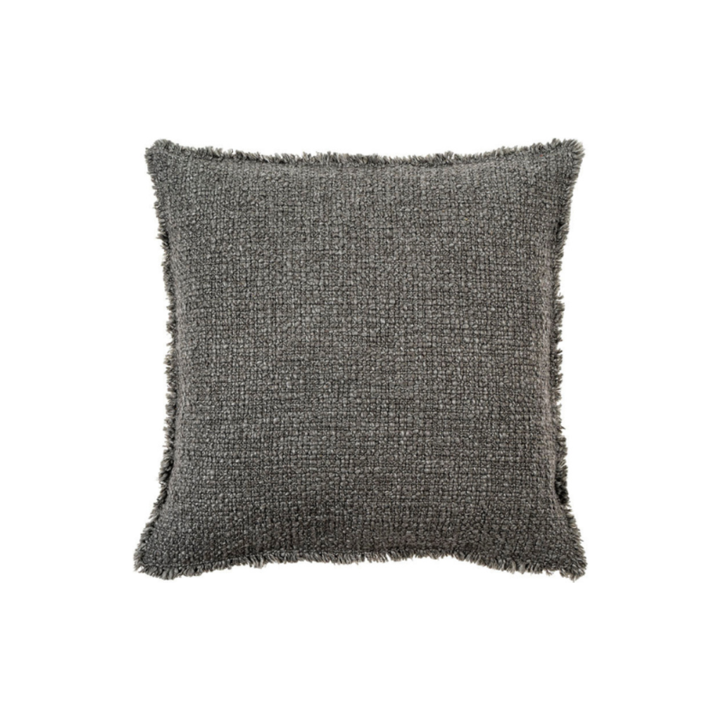 Callisto Linen Pillow | Dark Grey