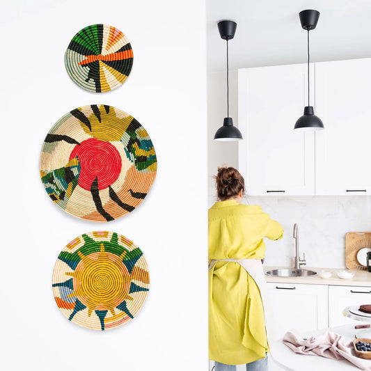 Blissful Brights Small Wall Baskets Set