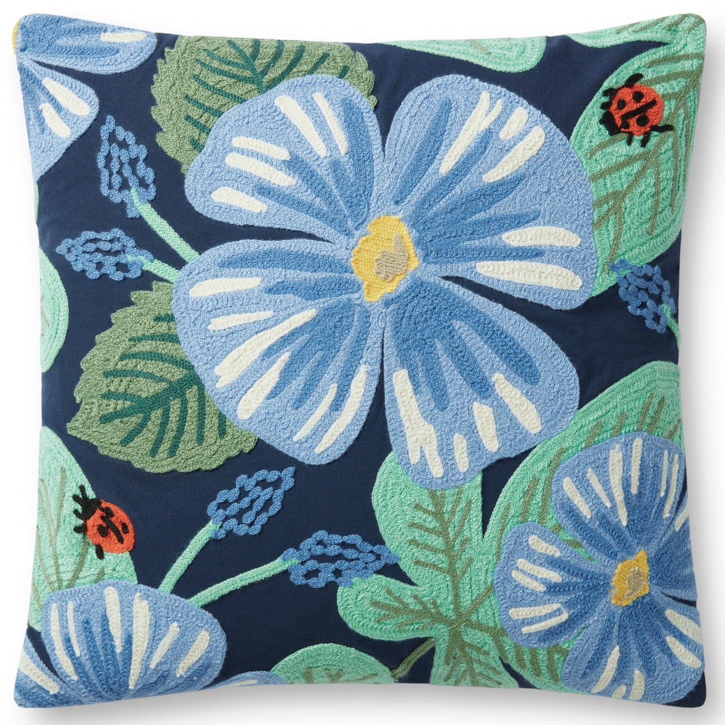 Loloi Rifle Paper Co. Blue Violet Pillows loloi-P145PRP0034ZMMLPIL1