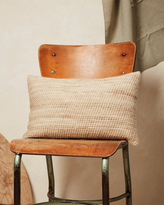 Sheila Merino Lumbar Pillow - Wheat