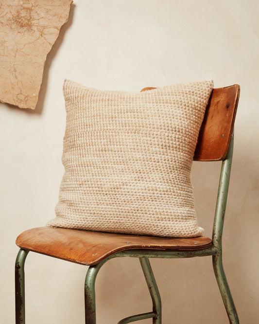 Sheila Merino Throw Pillow - Wheat