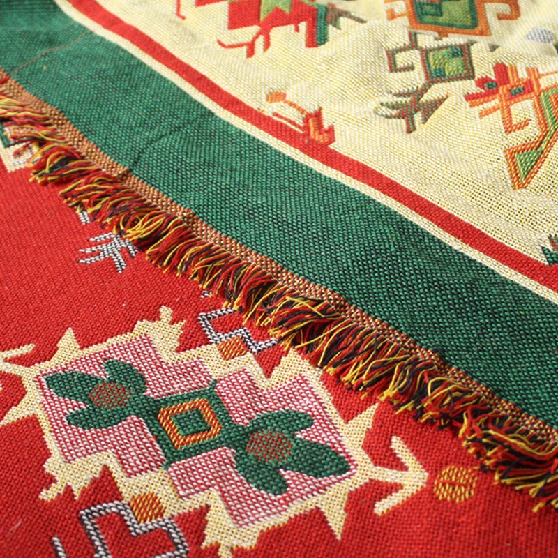 Turkish Anatolia Double Side Kilim Sofa Blanket