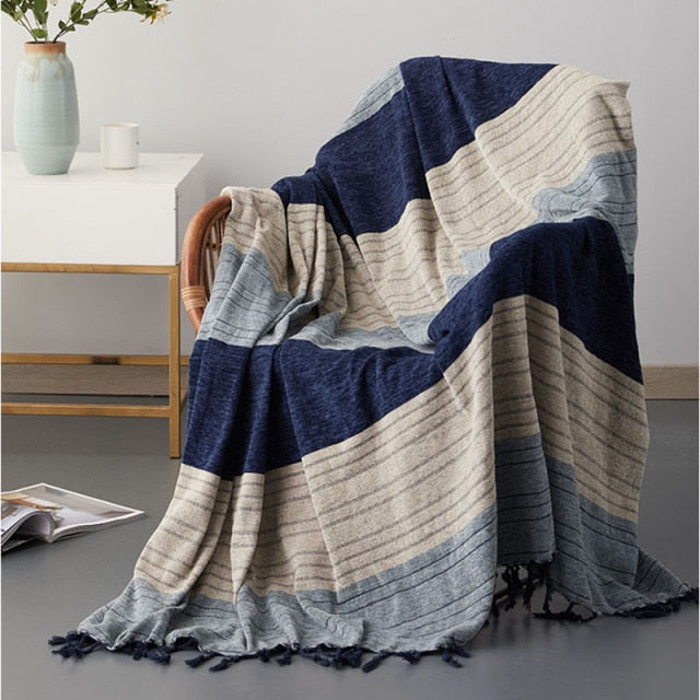 Tribal Chenille Jacquard Throw Blanket