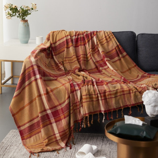 Tribal Chenille Jacquard Throw Blanket