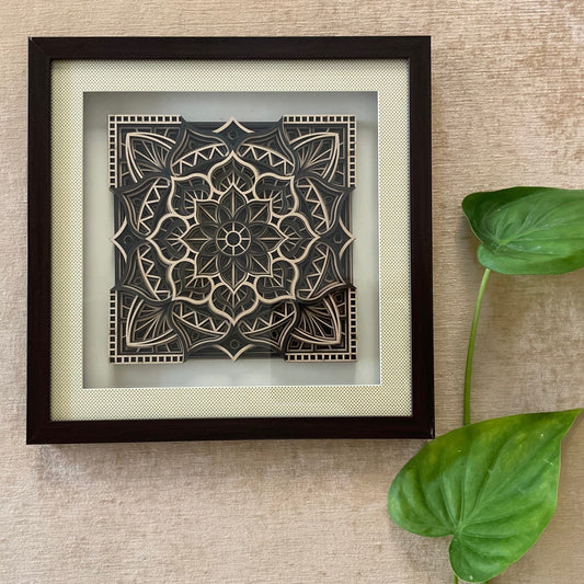 Rangoli Wooden Mandala Wall Decor - Wall hanging