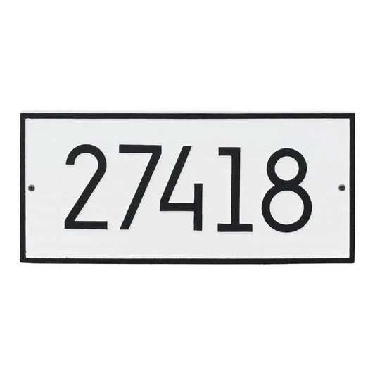Rectangular Personalized Wall Mounted Address Plaque – Available in a Variety of Colors - Address Signs & Mailboxes - The Well Appointed House