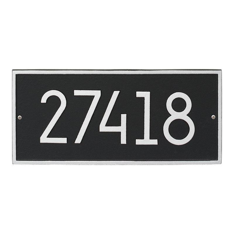 Rectangular Personalized Wall Mounted Address Plaque – Available in a Variety of Colors - Address Signs & Mailboxes - The Well Appointed House
