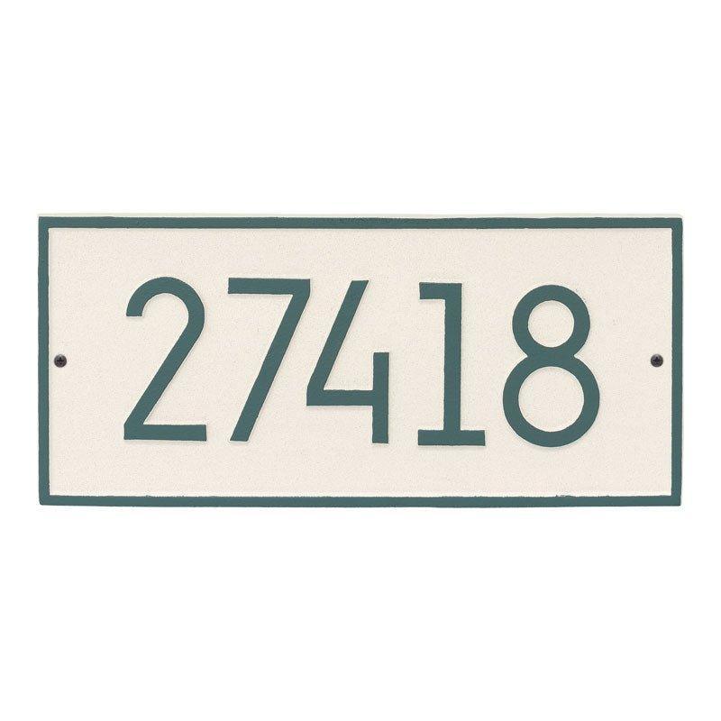 Rectangular Personalized Wall Mounted Address Plaque – Available in a Variety of Colors - Address Signs & Mailboxes - The Well Appointed House