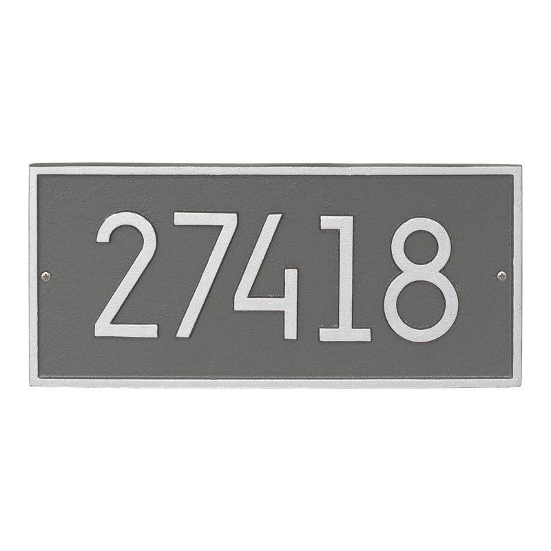 Rectangular Personalized Wall Mounted Address Plaque – Available in a Variety of Colors - Address Signs & Mailboxes - The Well Appointed House