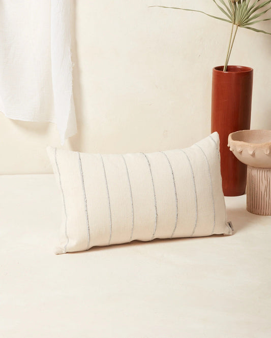 Recycled Stripe Lumbar Pillow Lumbar Pillows Minna Gray