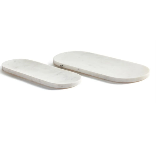 Set of Two Arie Marble Trays