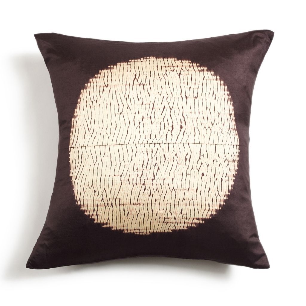 Shunya Silk Throw Pillow - Black