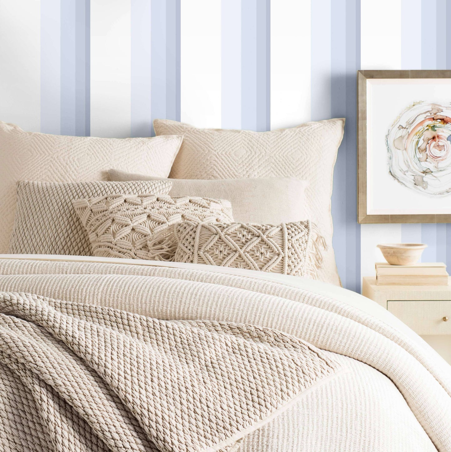 Stone Washed Linen Natural sham