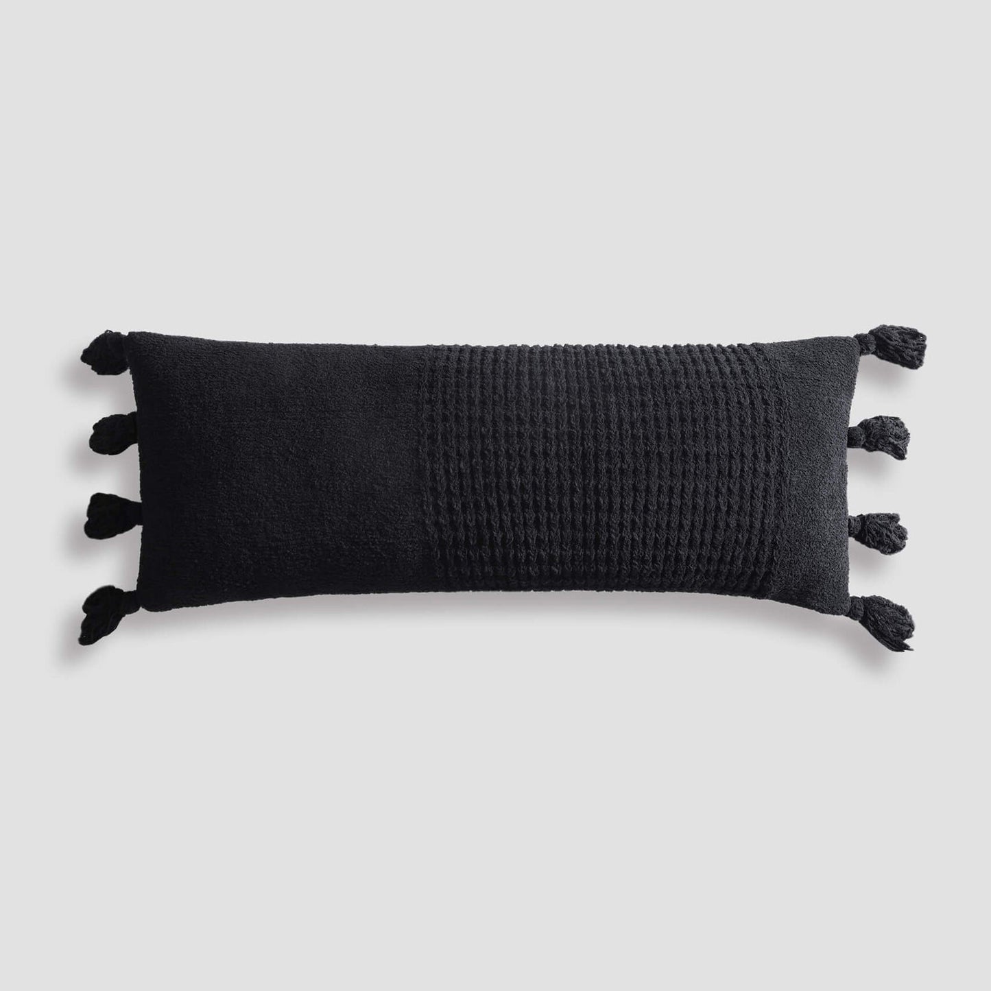 Braided Pom Pom Lumbar Pillow