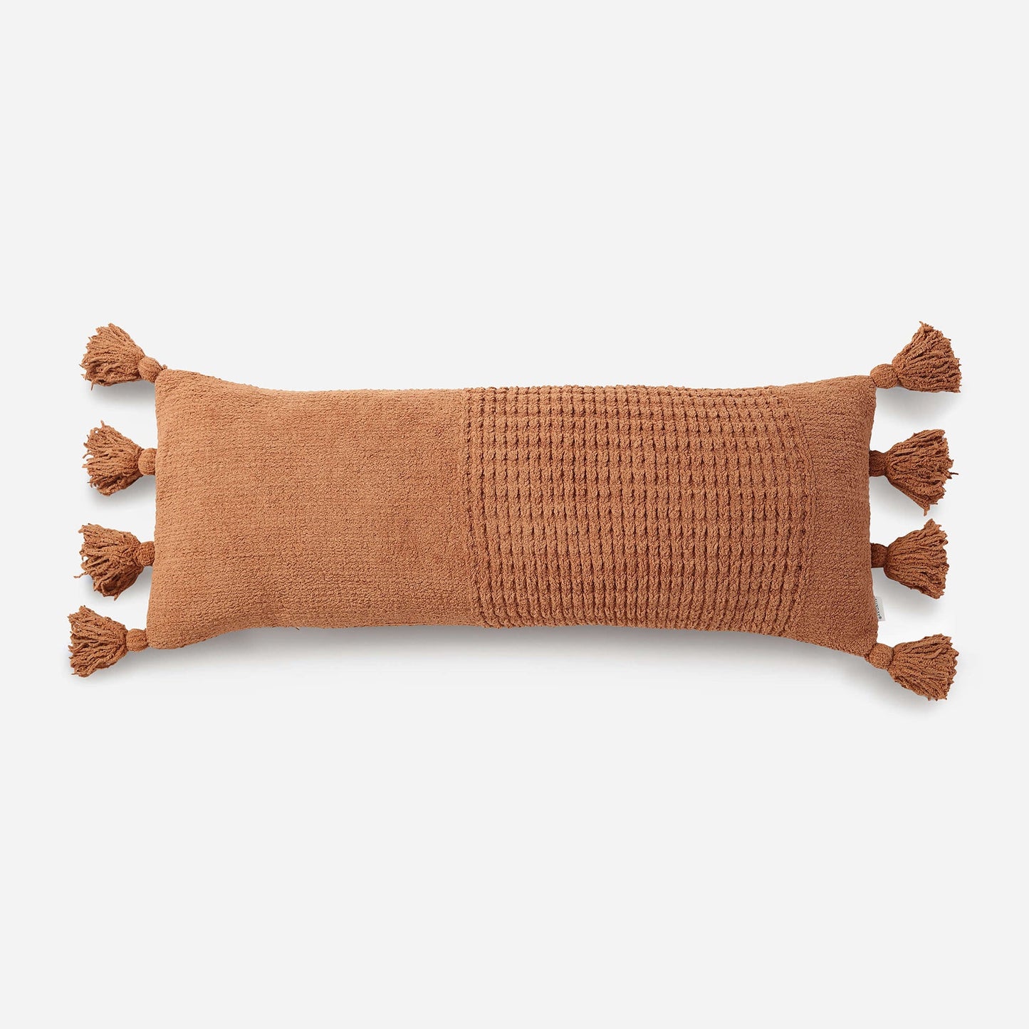 Braided Pom Pom Lumbar Pillow