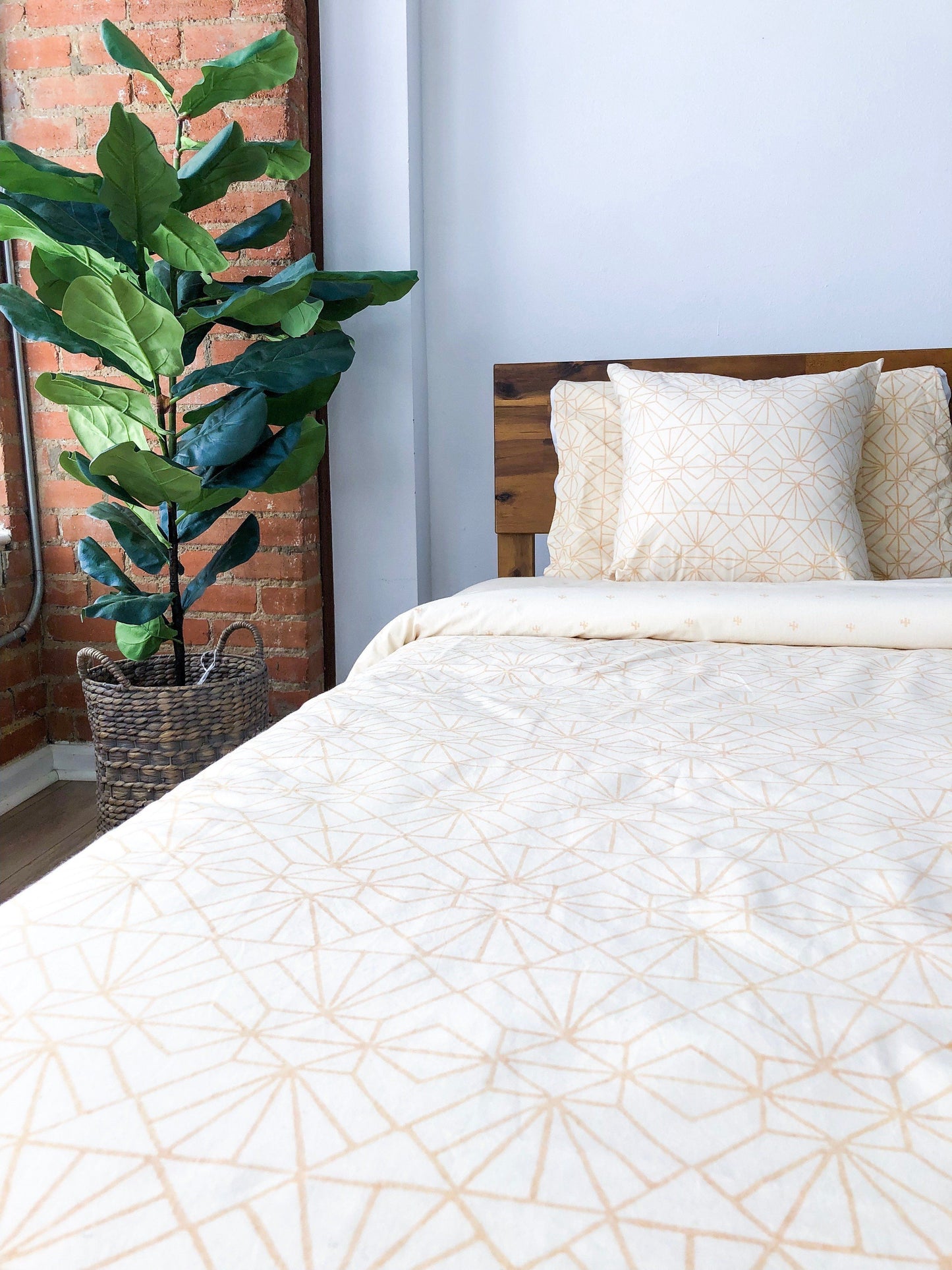 Art Deco / Baby Cacti Reversible Duvet Cover