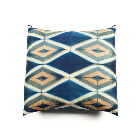 Tisa Silk Throw Pillow Throw Pillows Studio Variously Indigo