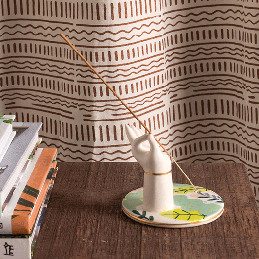 Ceramic Hand Incense Holder