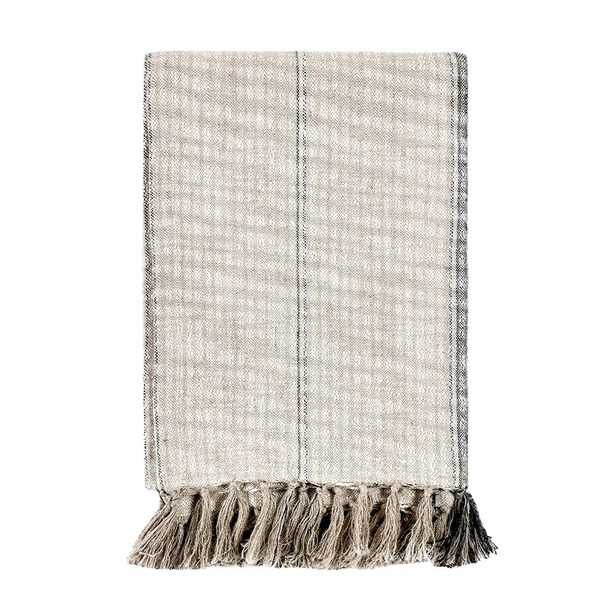 TC Ria Natural/Black Throw