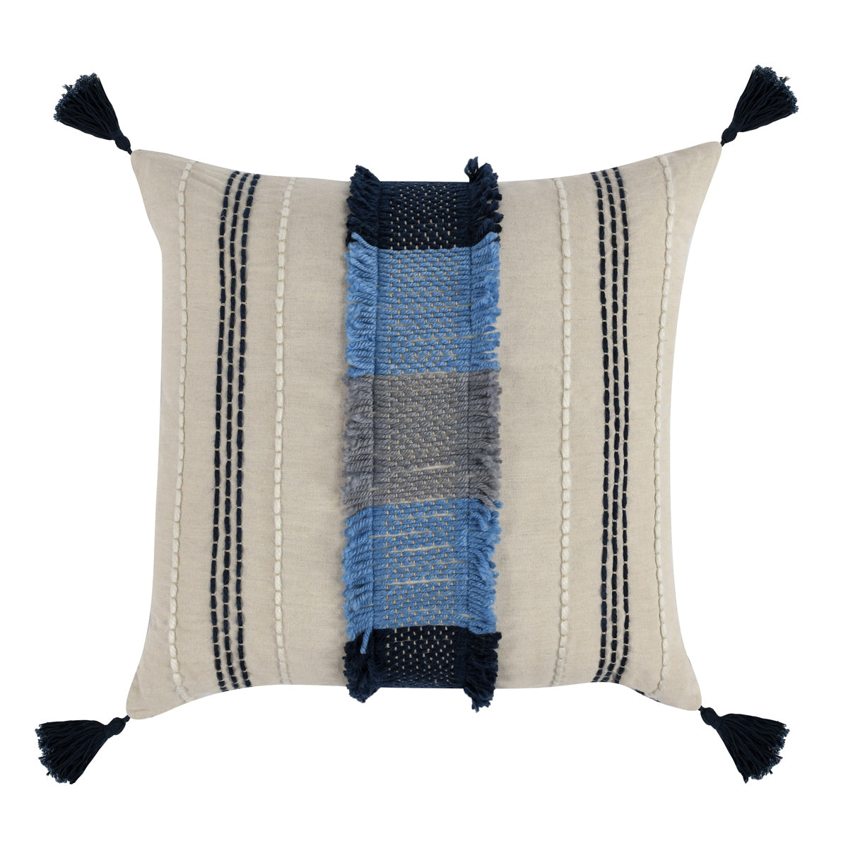 Ad Toya Natural/Ivory 22x22 Pillow - Set of 2