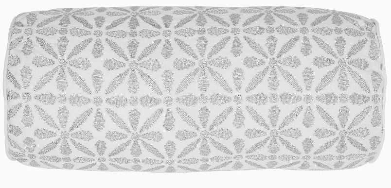 Vanka Silver Mini Round Bolster Pillow