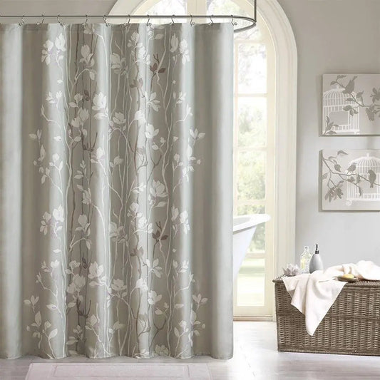 Vaughn Shower Curtain Grey