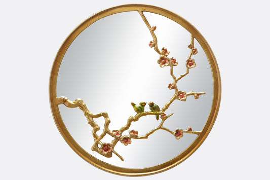 Sakura Serenity Round Mirror