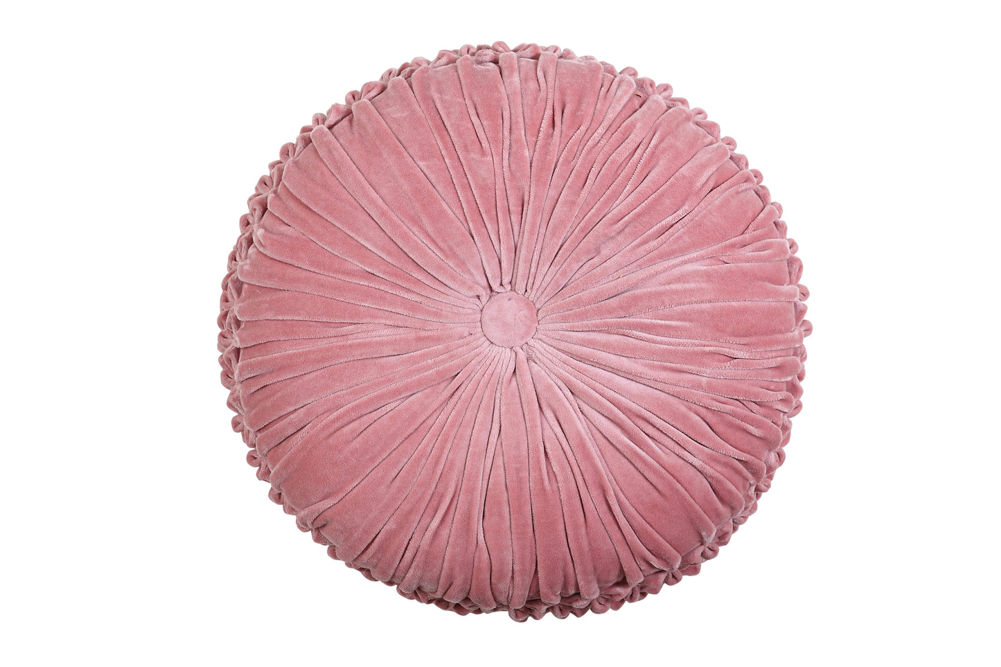 Velvet Round Throw Pillow - Blush Pillows Casa Amarosa