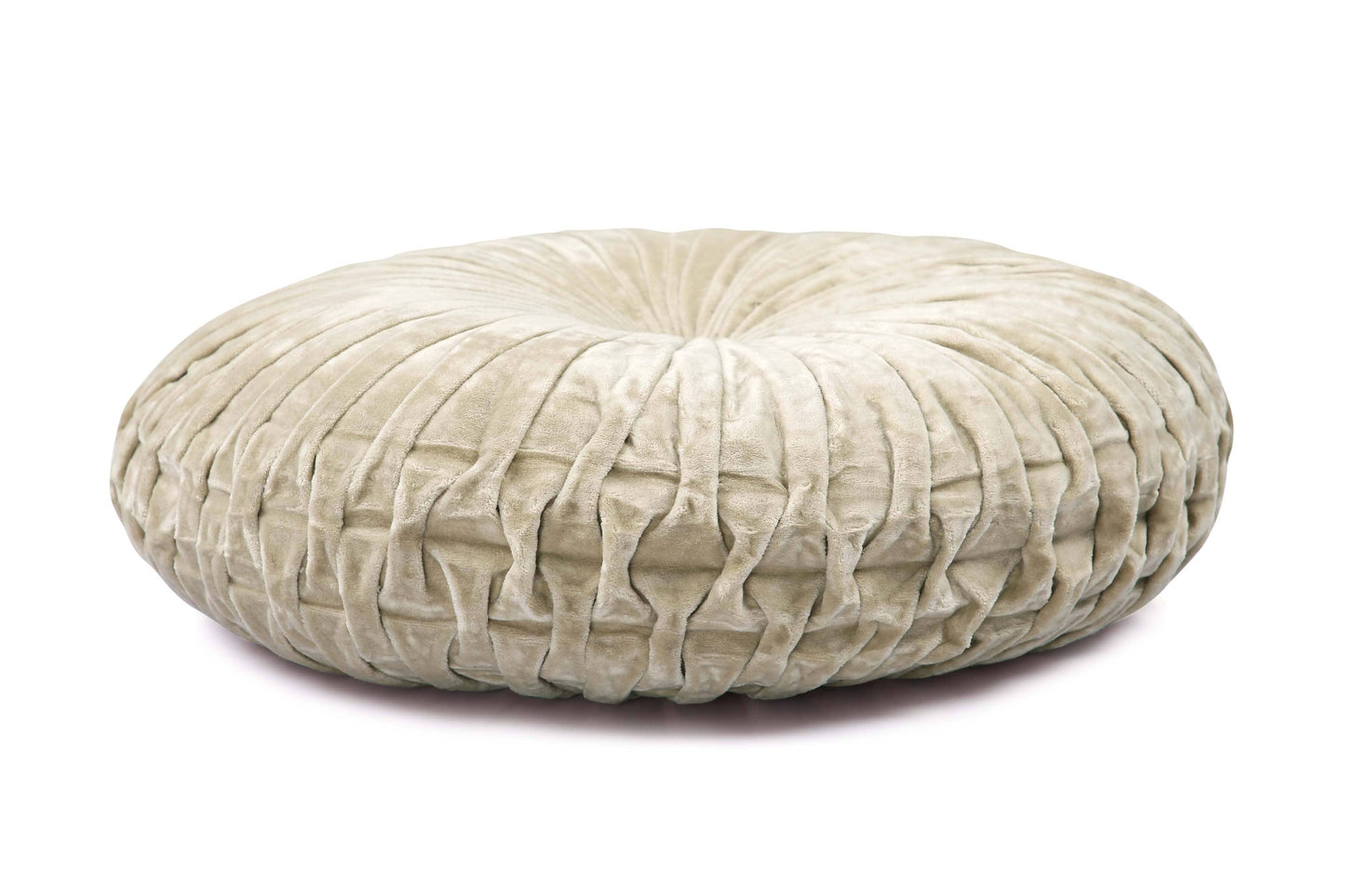 Velvet Round Throw Pillow Throw Pillows Casa Amarosa Biscotti