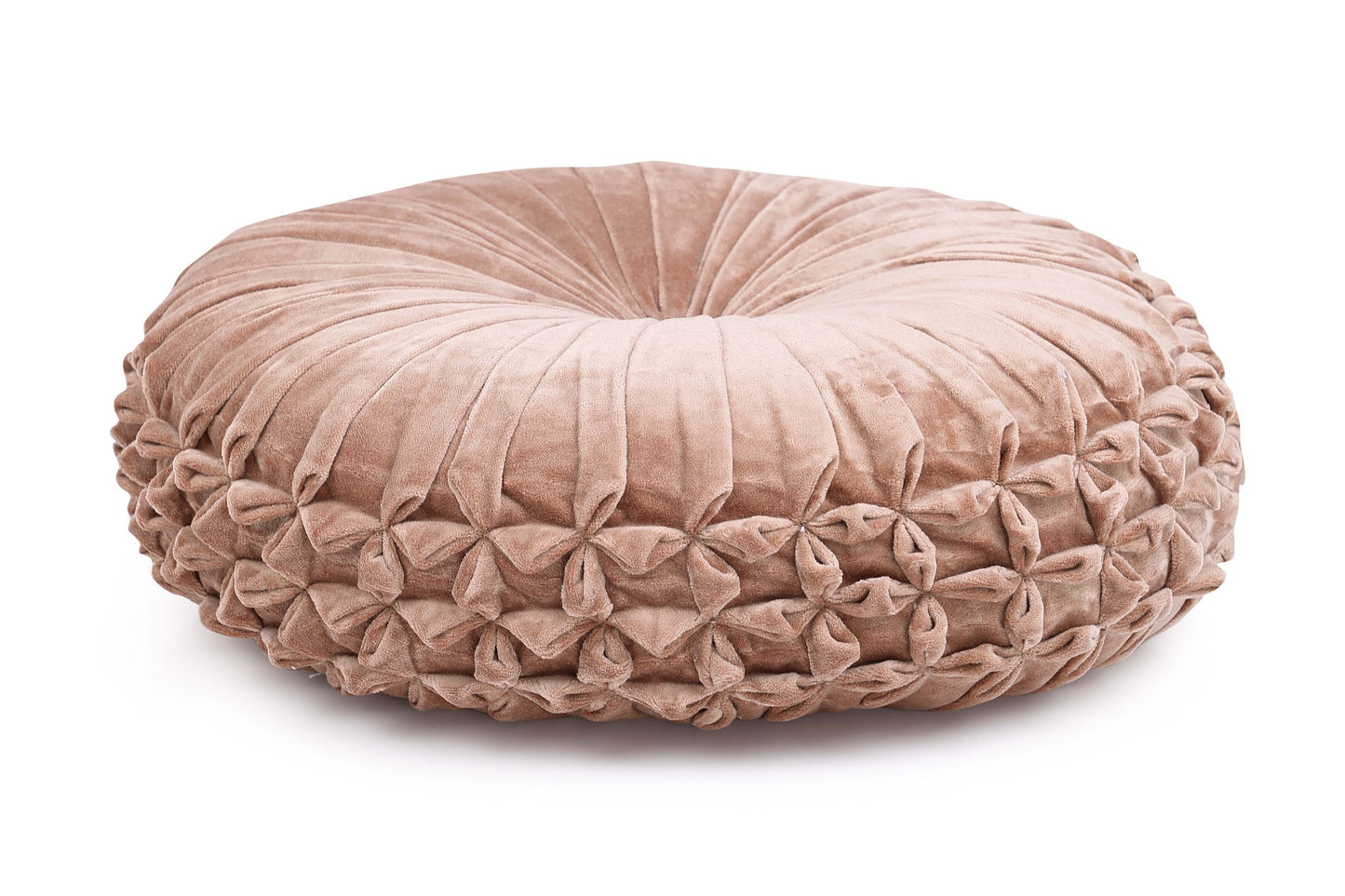 Velvet Round Throw Pillow Throw Pillows Casa Amarosa Dusty Pink