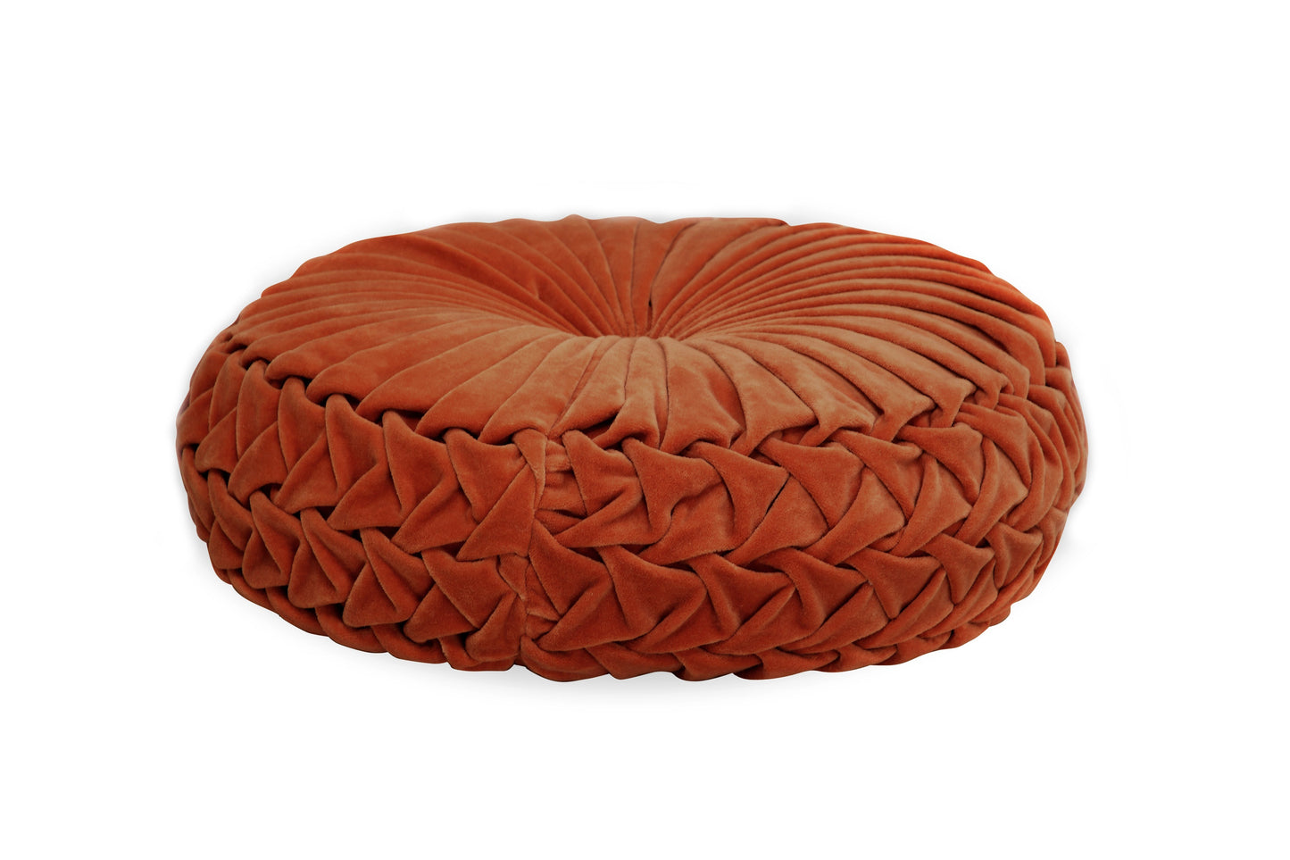 Velvet Round Throw Pillow Throw Pillows Casa Amarosa Rust