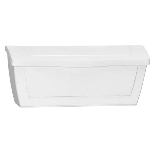 Wall Mount Mailbox Locking Internal Lid Weatherproof, White